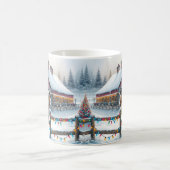 Mooi paard op een kerst Boerderij Koffiemok (Center)