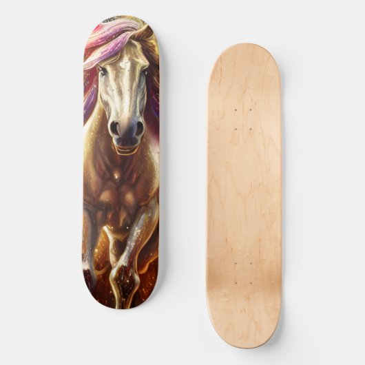 Mooi paard persoonlijk skateboard (Voorkant)