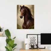 Mooi paard poster (Thuiskantoor)