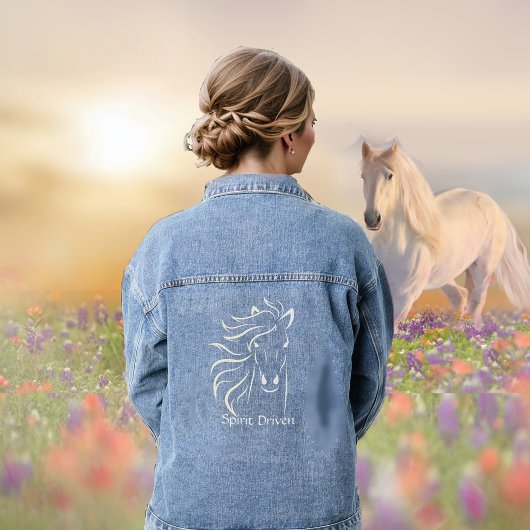 Mooi Paard Silhouet Denim Jacket
