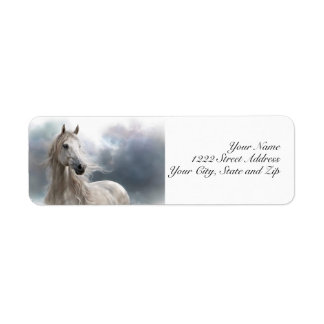 Mooi Paard Stromende Mane Retouradres Etiket