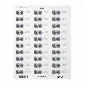 Mooi Paard Stromende Mane Retouradres Etiket (Full Sheet)