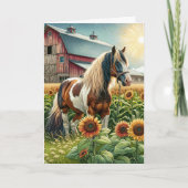 Mooi paard thema | Gelukkige verjaardag Kaart (Voorkant)