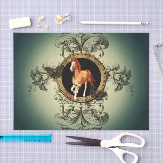 Mooi paard tissuepapier (Craft)