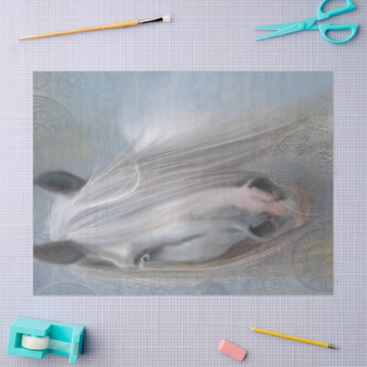 Mooi paard tissuepapier (Craft)