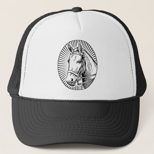 Mooi paard trucker pet (Voorkant)