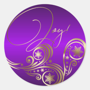 Mooi Paars Fantasy Ronde Sticker