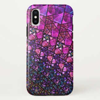 Mooi Paars Glas in lood PatroonHoesje Case-Mate iPhone Case