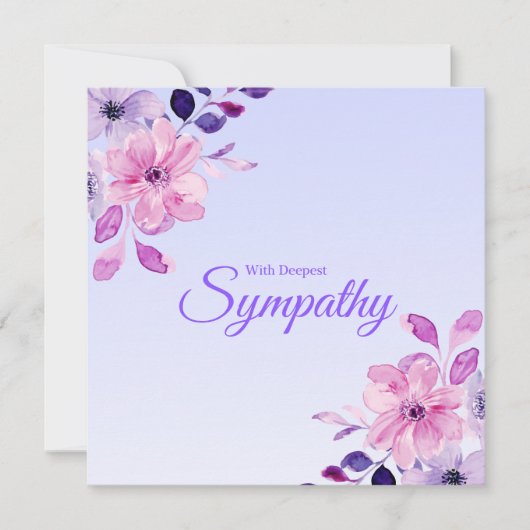 Mooi Paars Roze Bloemstuk Diepste Medeleven (Voorkant)