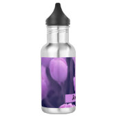 mooi Paars Tulip Terug naar school Waterfles (Links)