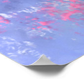 Mooi Paarse roze bloemen Poster (Hoek)