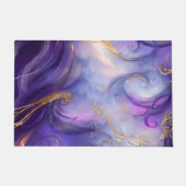 Mooi Paarse wervelende naadloze patroon Deurmat (Voorkant)