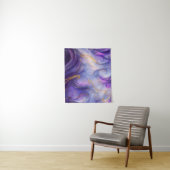 Mooi Paarse wervelende naadloze patroon Wandkleed (In situ)