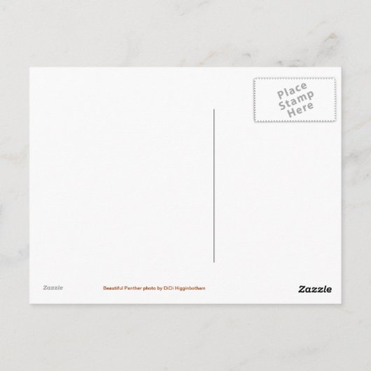 Mooi Panther Briefkaart (Achterkant)