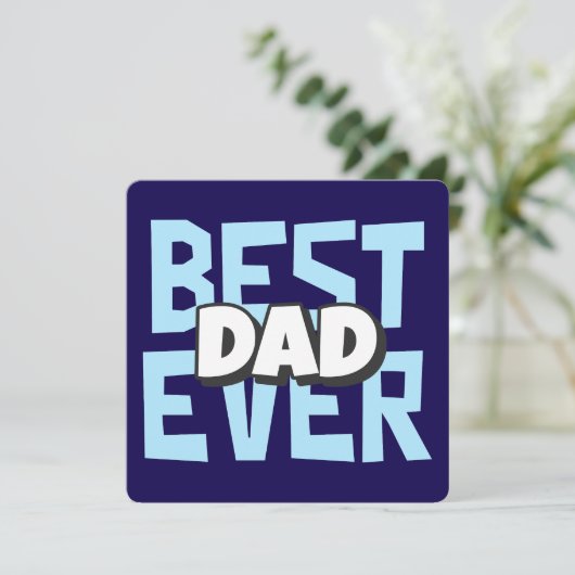 Mooi papa Vaderdag wenskaart Feestdagenkaart (Staand voorkant)