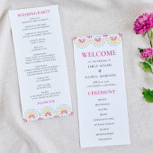 Mooi Papel Picado Mexicaans huwelijksprogramma