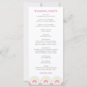 Mooi Papel Picado Mexicaans huwelijksprogramma (Achterkant)