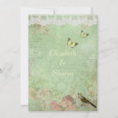 Mooi,  papier, bruiloft uitnodiging (Voorkant)