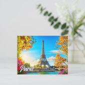 Mooi Parijs, Frankrijk | Eiffeltoren Briefkaart (Staand voorkant)