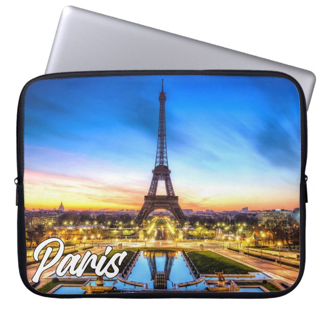 Mooi Parijs, Frankrijk | Eiffeltoren Laptop Sleeve (Voorkant)