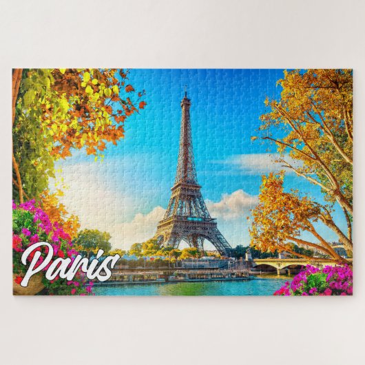 Mooi Parijs, Frankrijk | Eiffeltoren Legpuzzel (Horizontaal)