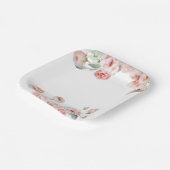 Mooi pastel Baby shower Papieren Bordje (Gebogen)