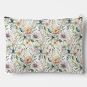 Mooi pastel bloemenpatroon monogram etui (Achterkant)
