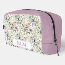 Mooi pastel bloemenpatroon monogram