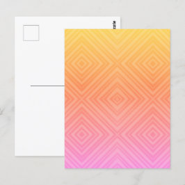 Mooi Pastel Hypnotische Diamant Moderne Pop Art Briefkaart