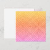 Mooi Pastel Hypnotische Diamant Moderne Pop Art Notitiekaartje (Voorkant / Achterkant)