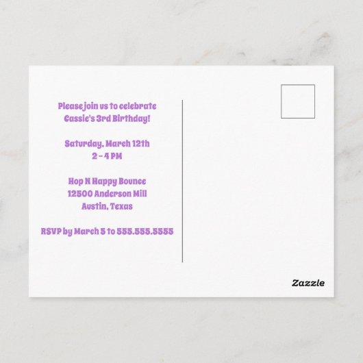 Mooi Pastel Regenboog Glitter Kinderverjaardagsfee Briefkaart (Achterkant)