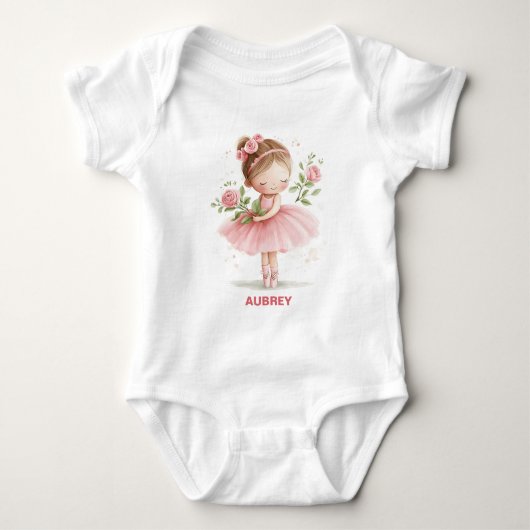 Mooi Pastel Roze Balletdanseresje Romper (Voorkant)