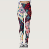 Mooi Patchwork Broek Leggings (Voorkant)