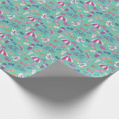 Mooi patroon met zomerelementen cadeaupapier (Hoek)