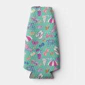 Mooi patroon met zomerelementen flesjeskoeler (Voorkant)