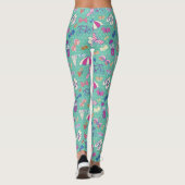 Mooi patroon met zomerelementen leggings (Achterkant)