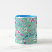 Mooi patroon met zomerelementen mok (Midden)