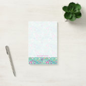 Mooi patroon met zomerelementen post-it® notes (Kantoor)