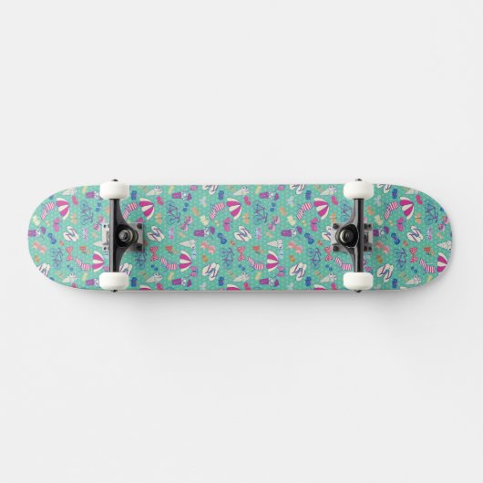 Mooi patroon met zomerelementen skateboard (Horizontaal)