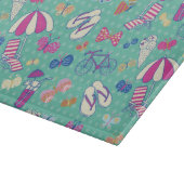 Mooi patroon met zomerelementen snijplank (Hoek)