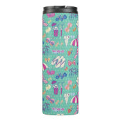Mooi patroon met zomerelementen thermosbeker (Achterkant)