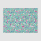 Mooi patroon met zomerelementen tissuepapier (Voorkant)