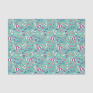 Mooi patroon met zomerelementen tissuepapier