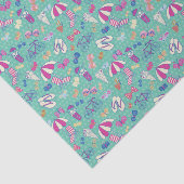 Mooi patroon met zomerelementen tissuepapier (Detail)