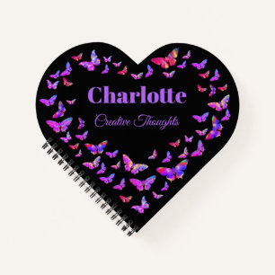 Mooi patroon van Butterfly op maat Notitieboek
