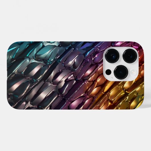 Mooi patroon van titanium kleuren Case-Mate iPhone case (Achterkant (horizontaal))