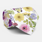 Mooi patroon van wilde bloemen bloem stropdas (Opgerold)