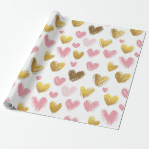 Mooi patroon voor Valentijnsdag Cadeaupapier