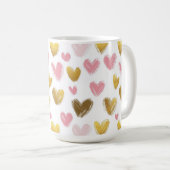 Mooi patroon voor Valentijnsdag Koffiemok (Voorkant rechts)