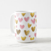 Mooi patroon voor Valentijnsdag Koffiemok (Voorkant links)